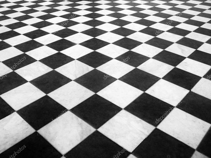 a black and white checkered floor is shown in this image, it looks like something from