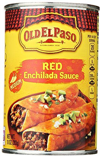 an open can of red enchilada sauce