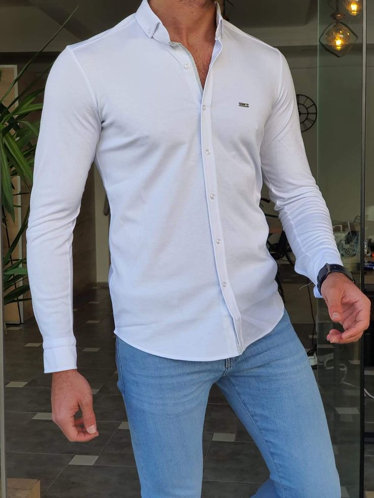 🔥 NEW COLLECTİON Collection : SPRİNG / SUMMER - 21 Product : Slim-Fit button color cotton shirt white Color code : WHİTE Available Size : S-M-L-XL-XXLShirt material : %50 Cotton , %50 PolyamideMachine washable : No Fitting : slim-fit Remarks : Dry Clean Only Package included : Shirt White Shirt With Button Closure For Summer, White Button Shirt For Summer, Modern White Cotton Dress Shirt, White Summer Shirt With Buttons, White Slim Fit Casual Shirt, White Button-up Shirt For Summer, Casual White Long Sleeve Dress Shirt, White Long Sleeve Shirt For Summer, White Long Sleeve Cotton Dress Shirt