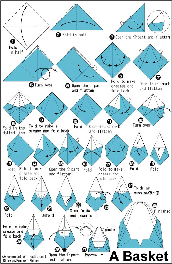 how to make an origami bird