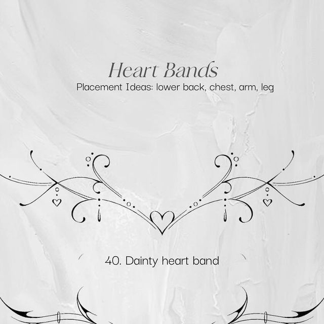 the heart band is shown in black and white