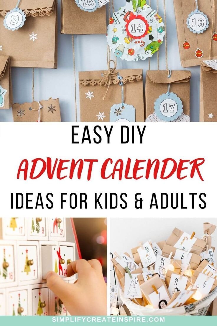 easy diy christmas calendar ideas for kids and adults