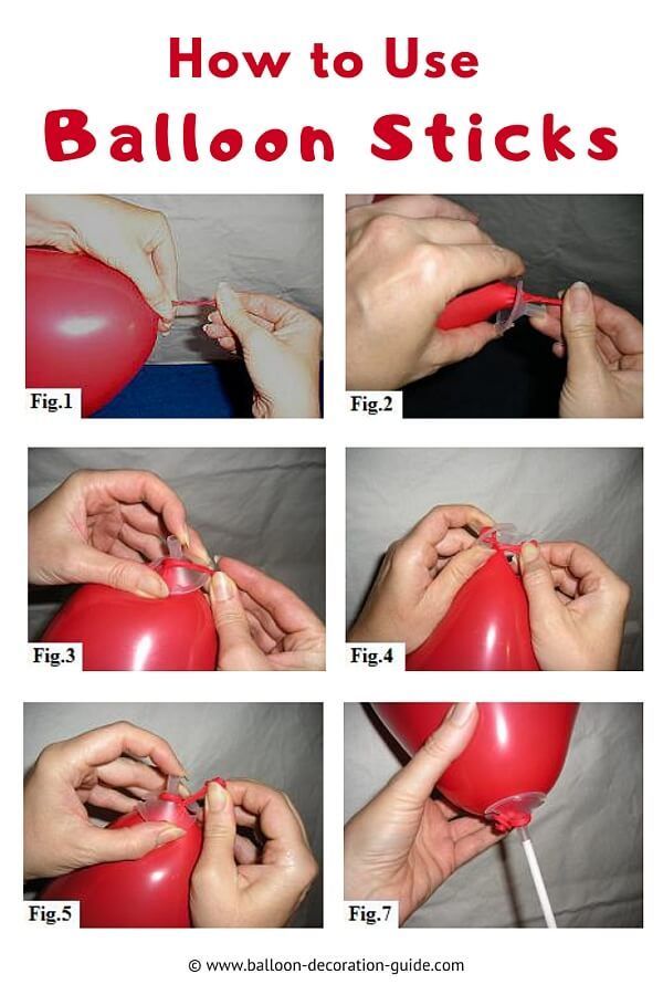 instructions for how to use balloon sticks