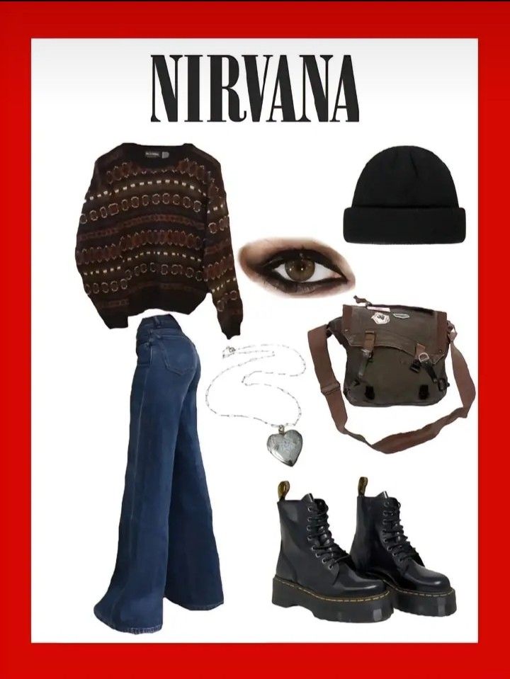 Rock Band Outfits, Nirvana Outfit, Rockstar Aesthetic Outfits, Rockstar Girlfriend Aesthetic, 80’s Outfits, Grunge Outfits Winter, Girlfriend Aesthetic, Rock Star Outfit, Rockstar Girlfriend