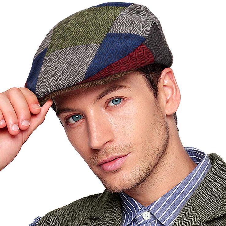 PRICES MAY VARY. ★【VERY POPULAR】The newsboy cap is popular among groups of people in the United Kingdom, Ireland, and North America. such as in San Francisco, California and Boston.The hat became popular in North America since the 19th century. ★【MATERIAL AND FUNCTION】High quality wool blend tweed fabric,30% Wool 70% Polyester.Tweed is a rough, woolen fabric,of a soft texture,more closely woven.The caps attach in the front to a hard brim that both provides protection from the sun and helps the c Gatsby Costume, Gatsby Hat, Ivy Hat, Style Anglais, Cabbie Hat, Men's Vintage Style, Mens Hat, Flat Hats, Newsboy Hat