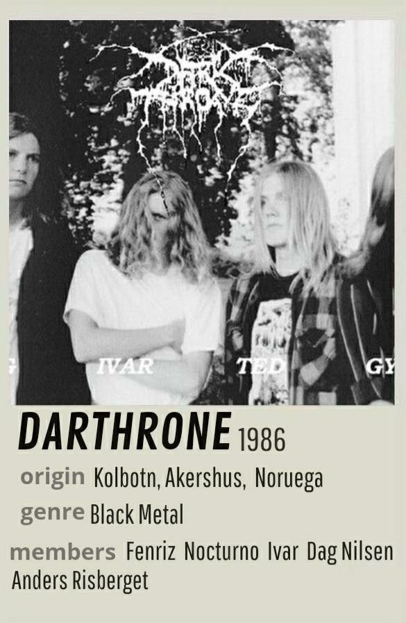 an advertisement for the band dartthrone