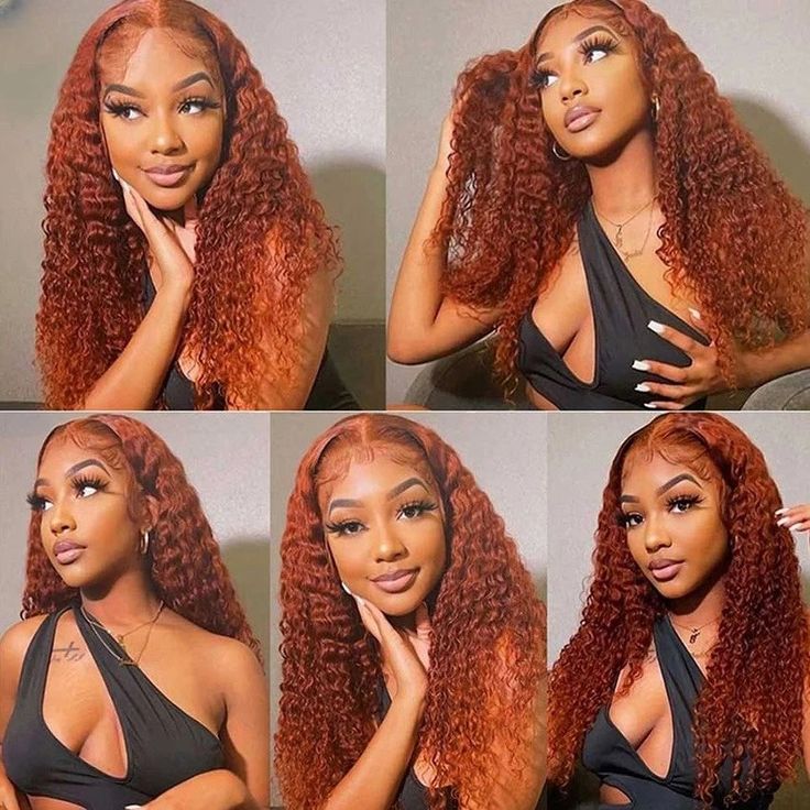 Turn heads with our Orange Ginger Water Wave HD Lace Wig, featuring a bold color and soft waves. The pre-plucked baby hair and 13x4 HD lace ensure a natural, flawless hairline, while the vibrant orange ginger color adds a fun, daring touch to your look. Key features include: ✔️ Length Options — Available in multiple lengths to match your personal style.✔️ Lace Type — 13x4 HD lace for a realistic, undetectable hairline.✔️ Color — Bold orange ginger for a striking, standout appearance.✔️ Density — Ginger Color, Hair Color Orange, Ginger Hair Color, Human Hair Color, Short Curly Wigs, Brazilian Remy Hair, Curly Hair Wig, Curly Human Hair Wig, Deep Curly