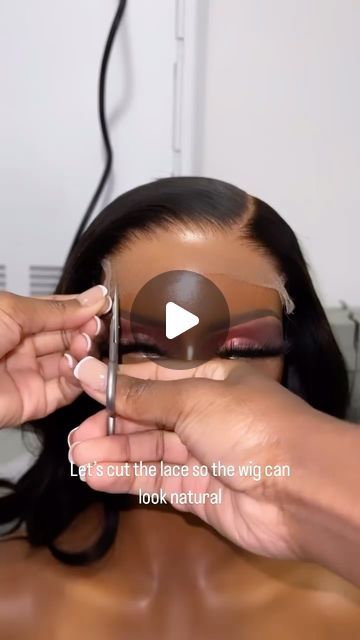 𝒮𝒶𝒷𝓇𝒾𝓃𝒶 | Glueless Wigs | Wig Maker on Instagram: "How to cut the lace so it can look natural 👑  It’s always the small little details that can make a big difference.   Shop our glueless units link in bio.  Boujie now & Pay later with #afterpay" How To Put On Glueless Wig, How To Melt Your Lace Wig, Glue Less Wigs, Glueless Wig Install Tutorials, How To Melt Lace Wig, How To Cut Lace Front Wig, How To Make Wigs, How To Pluck Lace Front Wig, How To Make A Wig Look Real