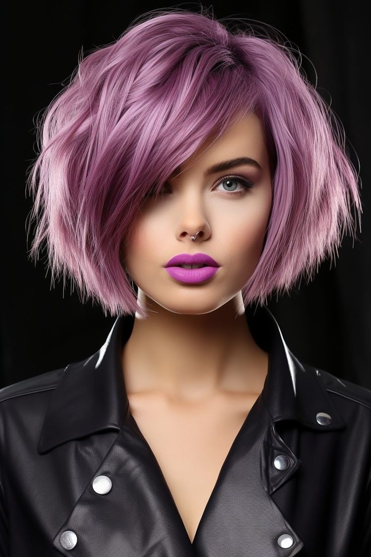 Messy Short Hair, Edgy Hair, Short Bob Haircuts, Chic Hairstyles, Hair Color And Cut, Contemporary Chic, Short Hair Haircuts, Bob Haircuts, Short Bob Hairstyles