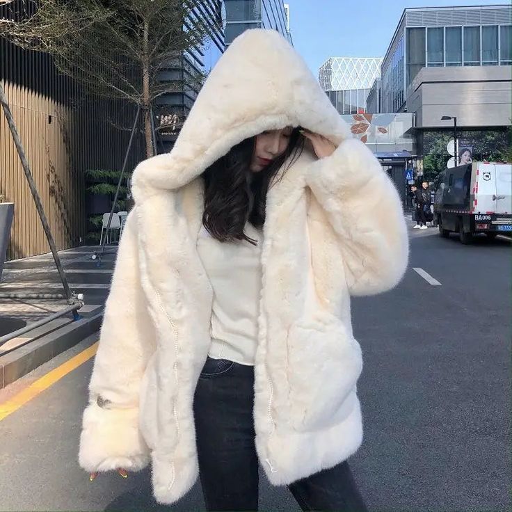 FREE SHIPPING ON ALL ORDERS OVER $50 | 100% SATISFACTION GUARANTEED Click "ADD TO CART" To Get Yours Now | Up To 60% OFF✨ Wrap yourself in luxurious warmth with our Women's Thickened Mink Velvet Plush Hooded Fur Coat. This exquisite winter coat combines the opulence of mink velvet with the practicality of a hooded design, making it a perfect choice for the coldest days. The plush texture and thickened construction provide unparalleled comfort and style, ensuring you stay cozy and chic all winter long. Features: 📌 Offers a lavish feel and exceptional warmth📌 Adds an extra layer of warmth and protection 📌 Made from high-quality faux mink velvet 📌 100% Customer Satisfaction Guarantee Package Includes: 1 * Thickened Mink Velvet Coat Women Winter Clothes Plush Hooded Fur Coat *Please allow Velvet Coat Women, Women Winter Clothes, Hood Clothes, New Jacket, Velvet Coat, Casual Rompers, Fur Coats Women, Winter Hats For Women, Coat Women