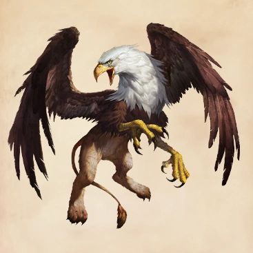 an eagle is flying with its wings spread out and taloning it's claws