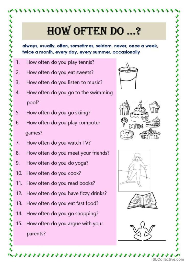 the worksheet for how often do you want to teach?