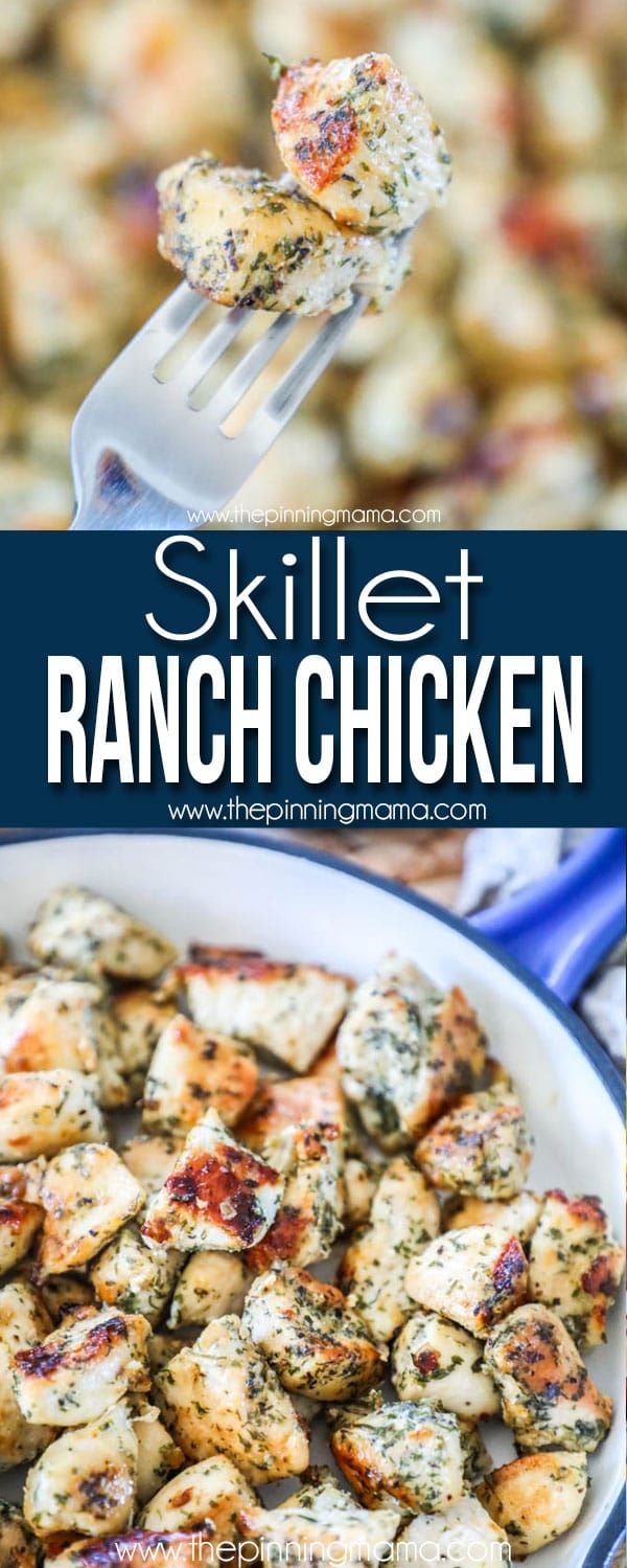 skillet ranch chicken is an easy and delicious appetizer that's ready in under 30 minutes