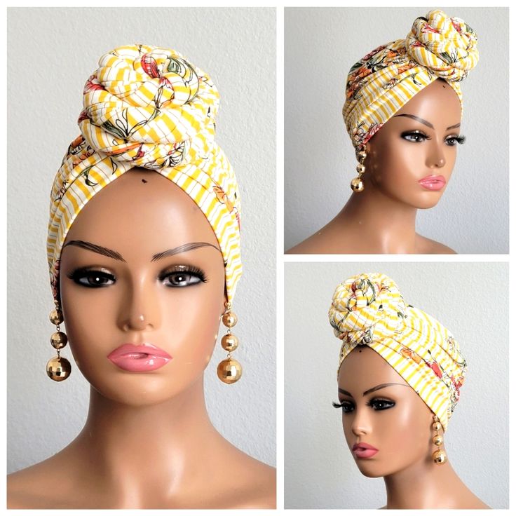 Are You Tired Of Trying To Figure Out The Right Way, Shape, And Size Of Styling Your Headwrap? Then, You May Want To Get On The Train Of Owning This Gorgeous Handmade Pre-Tied Big Knot Turban. It Is Brand New, Made For You, Made From High-Quality Jersey Knit Fabric, Therefore Durable, And Made To Fit Multiple Head Sizes As It Stretches From 19 Inches To 25 Inches In Circumference. You Sure Will Get Out The Door In Seconds With This Slip On Like A Hat Type Turban! Spiritual Photoshoot, Tired Of Trying, Hat Types, On The Train, Sewing Diy, You Sure, Jersey Knit Fabric, The Train, African Women