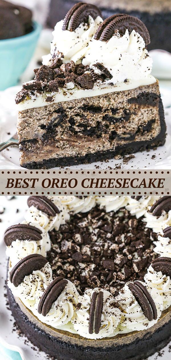 the best oreo cheesecake cake is ready to be eaten