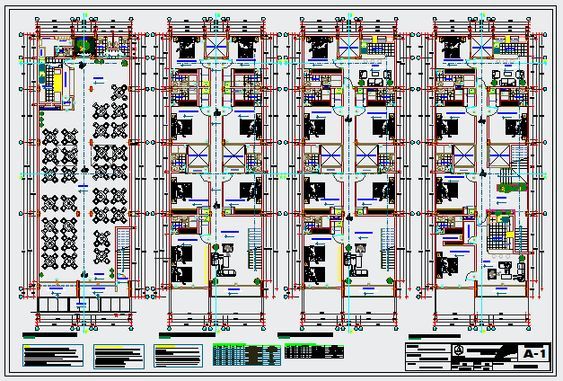 the wiring diagram for an apartment building with many different types of electrical components and layouts