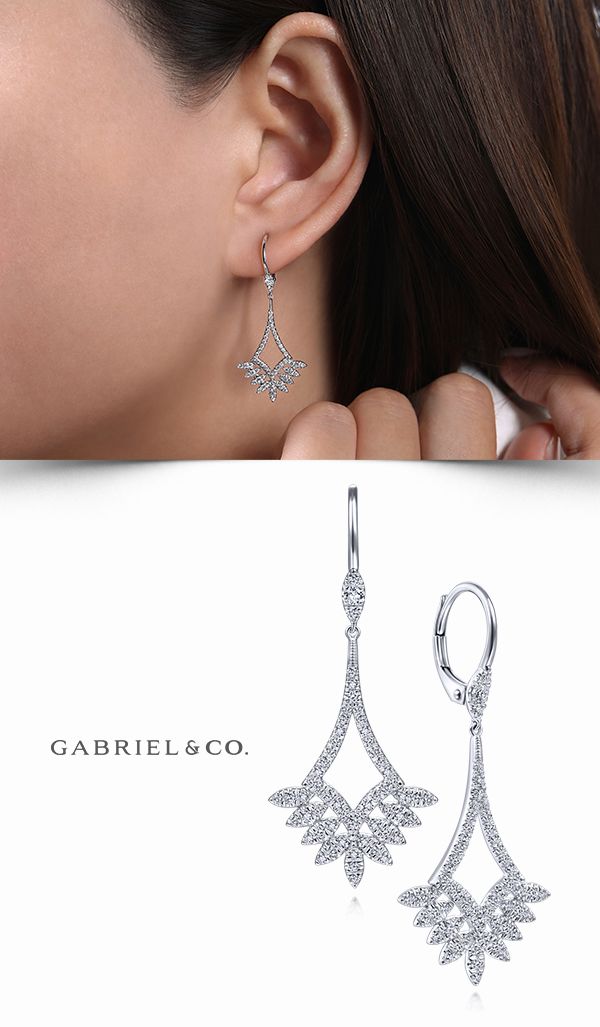 18K White Gold Fashion Earrings EG13905W84JJ #GabrielNY #DiamondJewelry #FineJewelry #GabrielAndCo #UniqueJewelry #FineJewelry#FashionJewelry#UniqueJewelry#GiftIdeas#UniqueGifts#DiamondJewelry #Jewelry#Earrings #FashionEarrings#GoldEarrings #WhiteGoldEarrings Fine Jewelry With Timeless Diamond Design, Fine Jewelry In White Gold With Timeless Design, White Gold Fine Jewelry With Timeless Design, White Gold Diamond Jewelry With Timeless Design, Fine White Gold Jewelry With Timeless Design, Timeless Platinum Jewelry In White Gold, Timeless White Gold Diamond Jewelry, Timeless Platinum White Gold Jewelry, Timeless White Gold And Platinum Jewelry