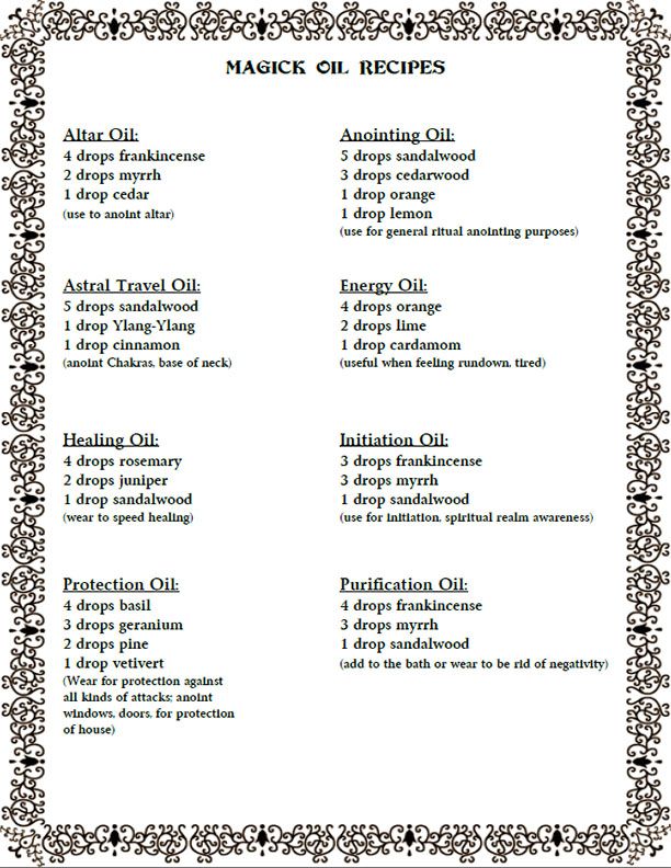 the ingredients for making homemade face oil