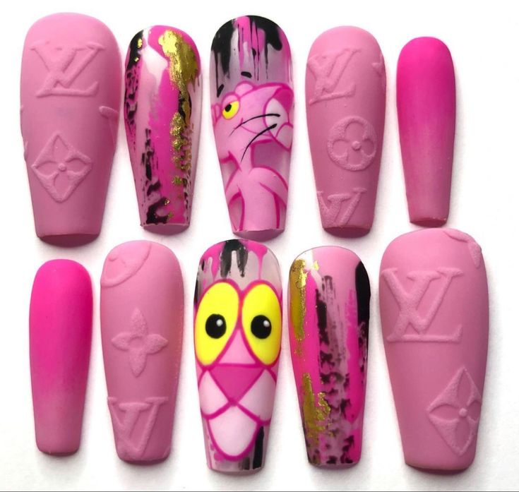 Pop Art Nails, Pink Panther, Pink Panthers, Website Link, On Set, My Website, Panther, Link In Bio, Pop Art