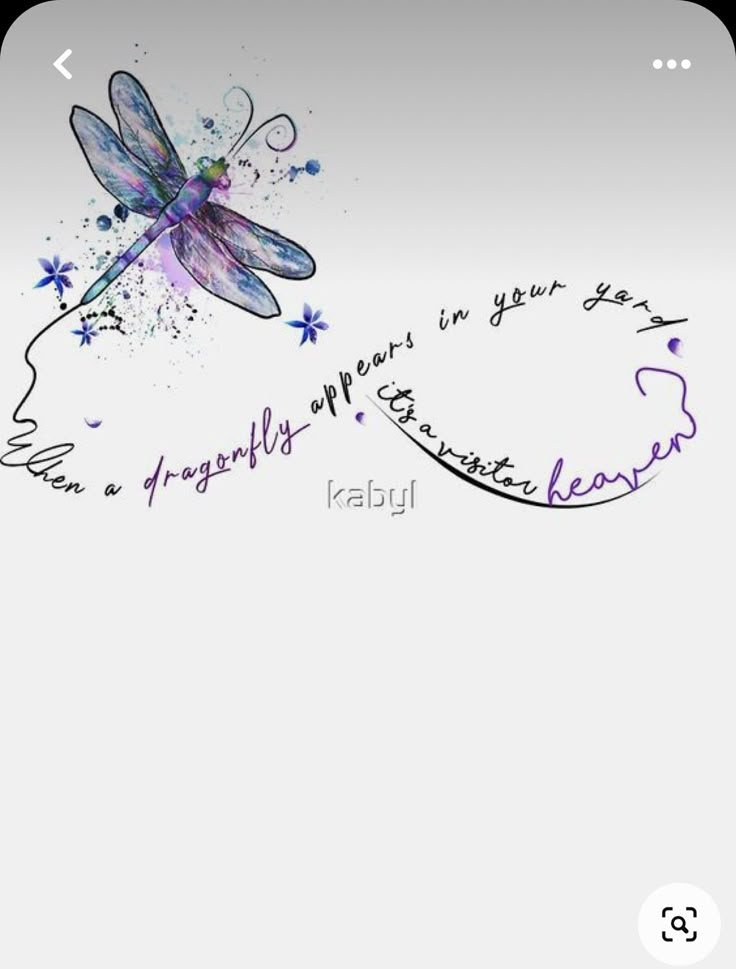 an image of a dragonfly on a white background with the words, i love you