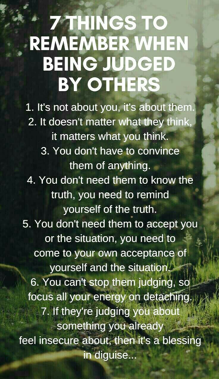 7 things to remember when being judged by others Quotes Confidence, Confidence Affirmations, Being Judged, Quotes Beautiful, Things To Remember, Super Quotes, Ideas Quotes, Remember When, Infj