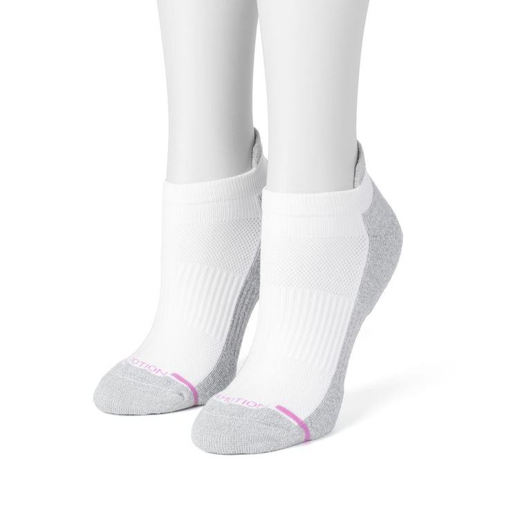 These women's Dr. Motion compression socks give you the cushioned support to help relieve tired, aching legs and feet. Includes: 2 pairs of socks Anti-microbial anti-odor Compression body Arch support Cushioned soles Seamless toe FIT & SIZING Sock size 9-11 fits shoe sizes 5 to 10 FABRIC & CARE Polyester, cotton, nylon, spandex Machine wash Imported Color: White. Gender: female. Age Group: adult. Material: Cotton Blend. Athleisure Stretch Anti-odor Socks, Anti-odor Stretch Socks For Athleisure, Stretch Anti-odor Athleisure Socks, White Stretch Socks With Arch Support, Stretch Socks With Arch Support For Sports, Sporty Socks With Arch Support And Micro-elastic Fit, Comfortable White Socks With Arch Support, Comfortable Antimicrobial Functional Socks, Antimicrobial Comfortable Functional Socks