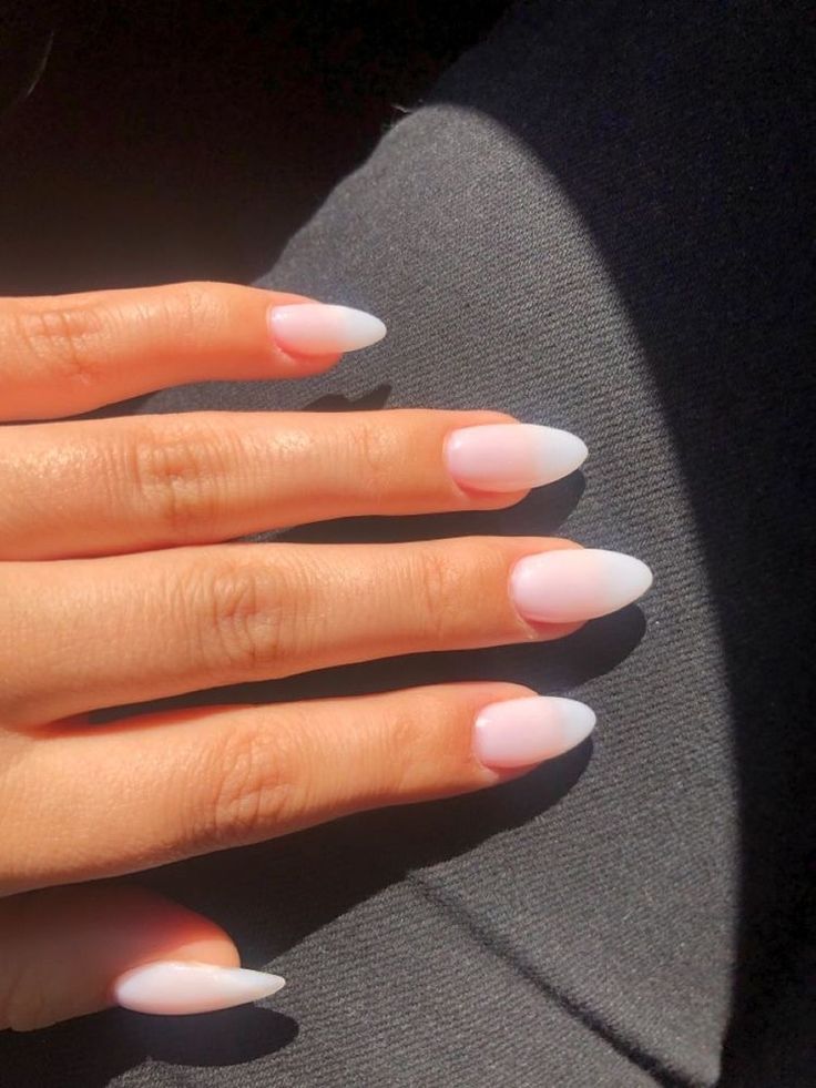 White Minimalist Nails Almond, Off White Short Almond Nails, Simple Nail White, Long Round Nails Acrylic, Simple Cute Nails White, Simple Nails Acrylic White, Prom Nails Simple Elegant, Elegant Almond Nails Classy White, White Round Nails Design