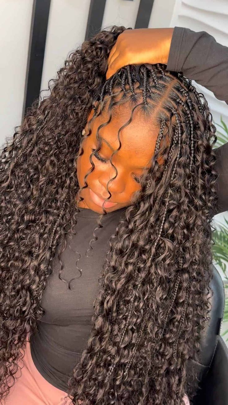 40 Bora Bora Braids Hairstyles Trending Right Now Braids Hairstyles Goddesses, Close Braids Hairstyles, Bora Bora Bob Braids, Goddess Braids Hairstyles Pictures, Pretty Hairstyles Braids, Knotless Braids Wedding, Bobo Braid Hairstyles, Full Goddess Braids, Styling Goddess Braids