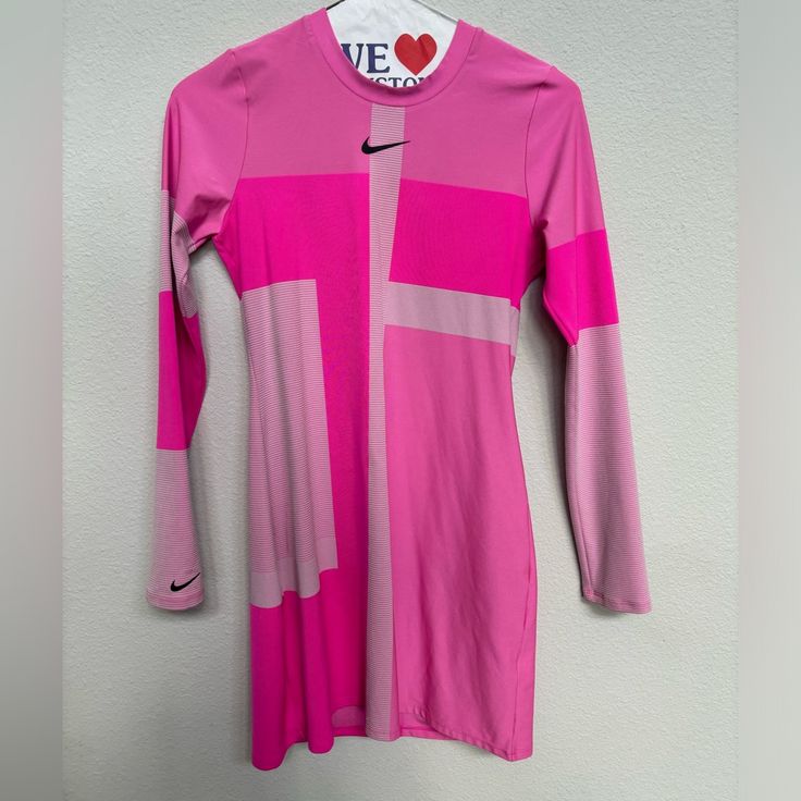 Nwt Pink Nike Body Con Dress Nike Summer Dresses, Nike Dresses, Pink Nike, Body Con Dress, Pink Nikes, Nike Pink, Women's Nike, Nike Women, Colorful Dresses