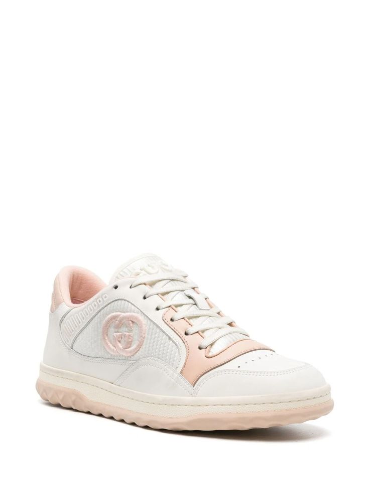 Gucci MAC80 Leather Sneakers - Farfetch Designer Gucci Sneakers With Textured Sole, White Calf Leather Sneakers With Branded Heel Counter, Gucci Casual Calf Leather Sneakers, Gucci Sneakers With Textured Sole And Round Toe, Casual Gucci Calf Leather Sneakers, Gucci Leather Sneakers With Contrast Sole, Gucci Luxury Sneakers With Contrast Sole, Gucci Leather Sneakers, Sporty Gucci Sneakers With Contrast Sole