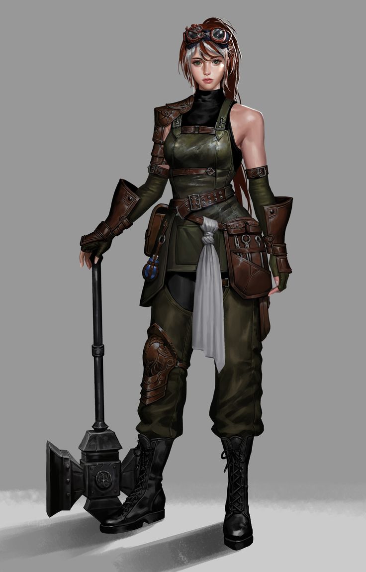 Steampunk Engineer, Steampunk Outfits Women, Mechanic Clothes, Steampunk Mechanic, Steampunk Character, Woman Mechanic, Steampunk Women, Female Character Concept, 다크 판타지