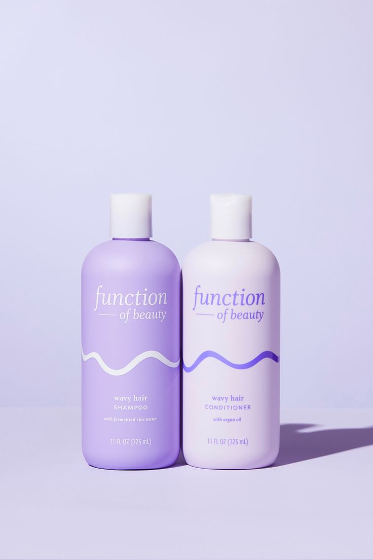 Function Beauty, Shampoo Conditioner, Hair Product Design, Hair Shampoo And Conditioner Best, Function Of Beauty Wavy Hair, Shampoo And Conditioner For Wavy Hair, Shampoo And Conditioner Packaging, Best Wavy Hair Shampoo, Wavy Hair Shampoo