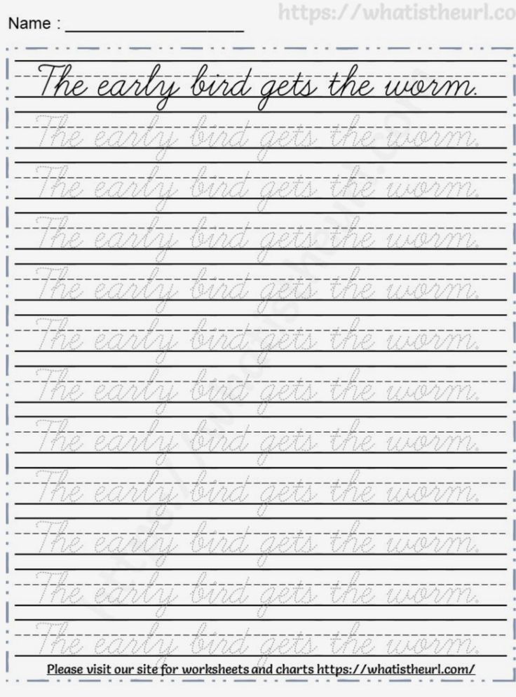 the easy handwriting worksheet for kids to practice cursive writing and numbers