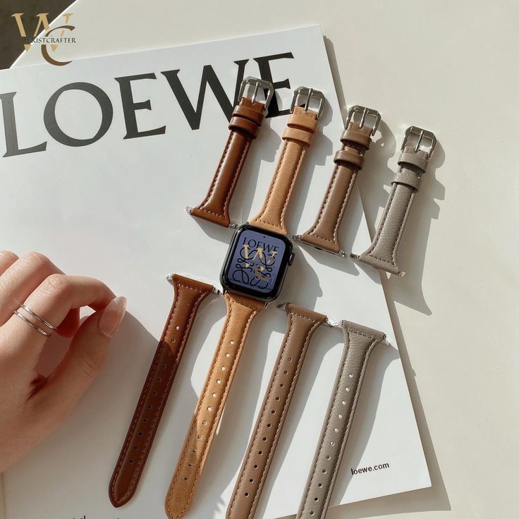 Enhance your Apple Watch experience with our stylish and slim watch bands, designed specifically for Apple Watch Crafted from high-quality leather, our Apple Watch straps offer a perfect fit for all Apple Watch series including the latest versions, ensuring both comfort and style. Fir for apple watch series 9 8 7 6 5 4 3 2 1 and SE And all ultra models, 38,40,41,42,44,45,49mm this slim leather band is suitable for both men and women and is the perfect choice for those who prefer a sleek and soph Apple Watches For Women, Women Apple Watch, Apple Watch Band Women, Apple Watch Leather Band, Women's Watch Bands, Apple Watch Bands Women, Apple Watch Leather Strap, Apple Watch Leather, Slim Watches