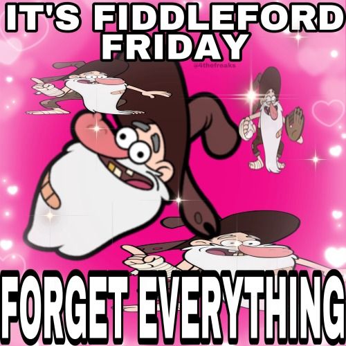 an image of a cartoon character saying it's friday forget everything