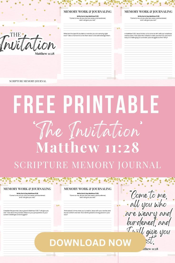 a pink and gold wedding program with the text free printable, the infatatable