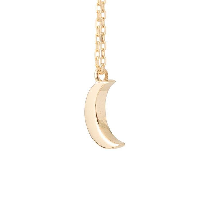 14k Solid Gold Moon Necklace, Yellow Gold Crescent Moon Pendant, Dainty Moon Charm Pendant, Celestial Necklace, Birthday Gift - Etsy UK Moon Shape Charm Necklace With Delicate Chain For Gift, Yellow Gold Crescent Charm Necklace As Gift, Half Moon Charm Necklaces For Gifts, Moon Shaped Charm Necklace With Delicate Chain For Gifting, Moon Shaped Yellow Gold Charm Necklace As Gift, Moon Charm Necklace With Delicate Chain For Gift, Gift Necklace With Half Moon And Moon Charm, Celestial Half Moon Necklace For Everyday, Gold Charm Necklace With Moon Phase