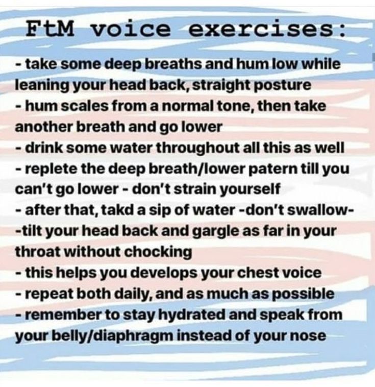 an american flag with the words'f m voice exercises'written in red, white and blue