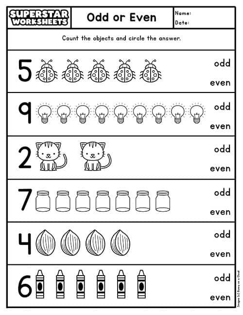 an odd or even worksheet for kids to learn how to write numbers and color them