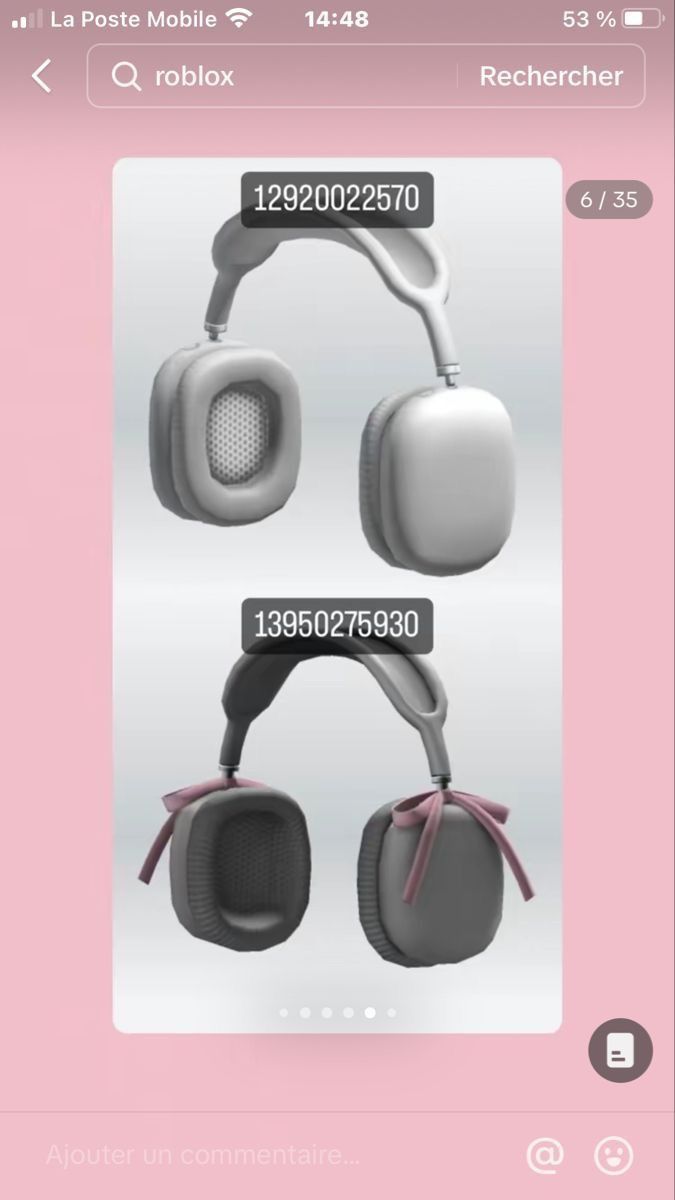 an image of some headphones on a pink background