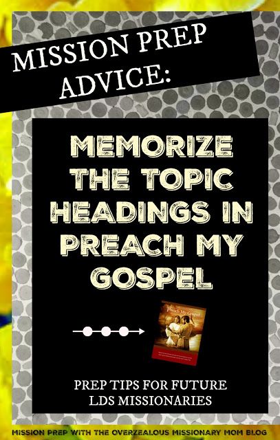 a poster with the words, mission prep advice memoize the topic headings in reach my