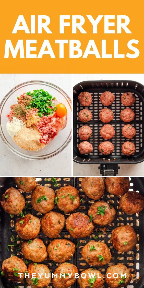 air fryer meatballs are an easy way to cook them in the oven