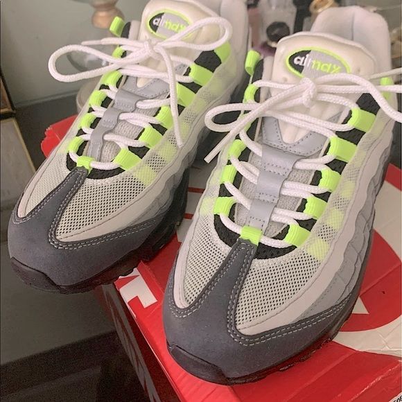 Nike Air Max 95 OG Neon Air Max 95 Og Neon, Air Max 95 Neon, Nike Air Max 95, Air Max 95, Air Max, Nike Air Max, Adidas Sneakers, Nike Shoes, Nike Air