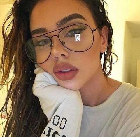 Roxxana- Aviator Clear Retro Chic Glasses Retro Glasses Frames, Pilot Glasses, Oversized Glasses, Chique Outfits, Pastel Outfit, Cute Glasses, Fashion Eye Glasses, Spectacles Frames, Retro Glasses