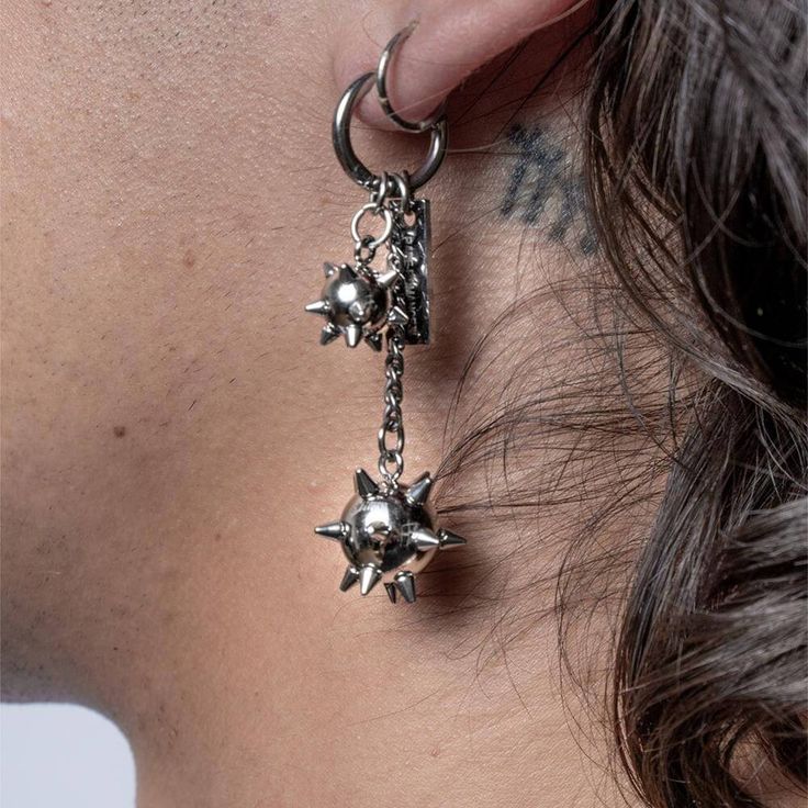 a close up of a person with piercings on their ear and behind the ear