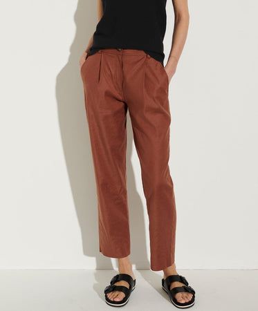 Slouchy Crop Trouser Effortless Straight Leg Bottoms For Workwear, Chic Relaxed Fit Pants For Everyday, Chic Relaxed Fit Everyday Pants, Effortless Straight Leg Pants For Workwear, Effortless Straight Leg Pants For Fall, Relaxed Fit Cropped Leg Chinos For Work, Relaxed Fit Chinos For Fall, Effortless Straight Workwear Pants, Chic Ankle-length Pants For Everyday Wear