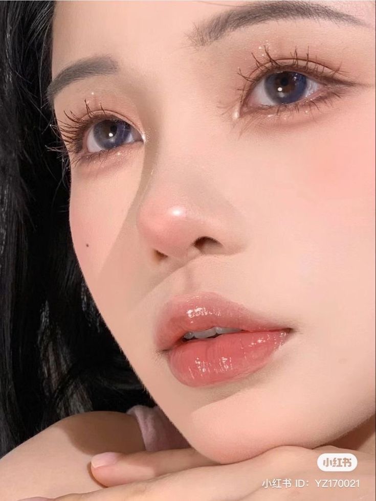 Korean Glam Makeup, Ulzzang Lips, Strawberry Makeup, Lips Aesthetic, Soft Natural Makeup, Tone Makeup, Glam Makeup Looks, Beauty Tutorial, Makeup Face Charts