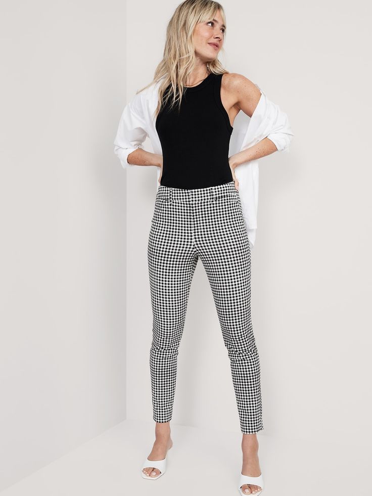 The stretchy profesh pant you love, in our slimmest fit.  Contoured waistband, with hidden hook-and-bar closure and interior button.  Zip fly.  Diagonal hip pockets; faux-welt back pockets.  Soft twill with stretch.  #737472 Sits at belly button.  Fi Chic Cropped Leg Elastane Pants, Chic High-waisted Capris For Fall, Chic Fall Capris, Chic Stretch Cropped Pants, Chic Fall Ankle-length Capris, Chic Ankle-length Capris For Fall, Chic Stretch Cropped Leg Pants, Fitted Ankle-length Capris For Fall, Fitted Cropped Leg Dress Pants For Business Casual