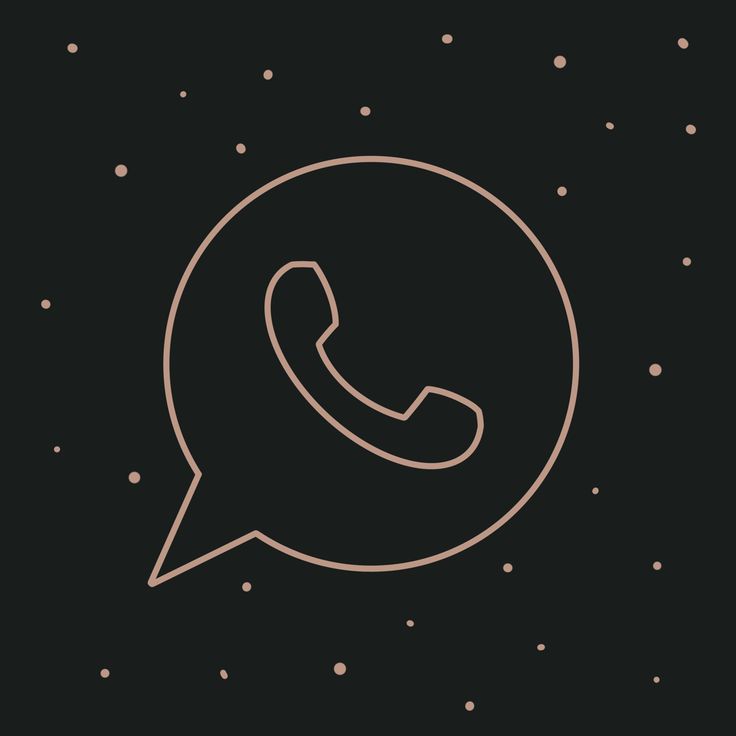 a black and white phone icon with dots on the background, in a speech bubble