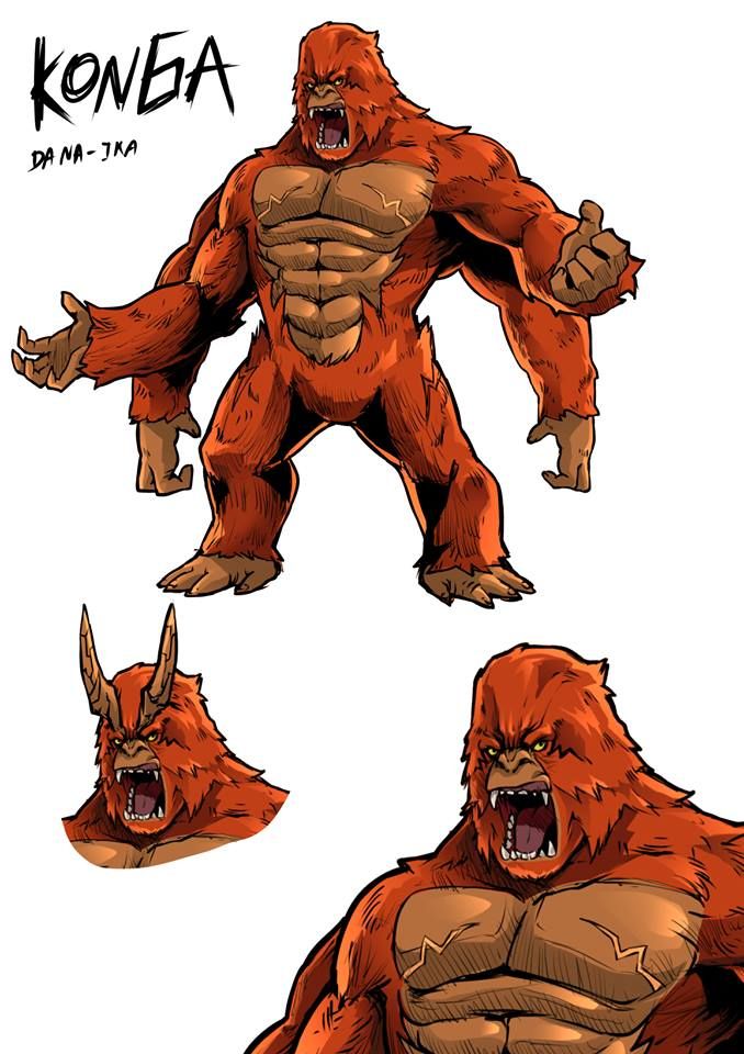 an image of a cartoon character with big teeth and large claws on his face, in different poses